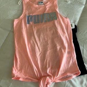 NEW - size 6, Puma short set pink & black